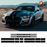 Front Rear Hood Roof Trunk Graphic Decal Side Door Rocker Panel Stripes Set Stickers for Ford Mustang 2015-2017
